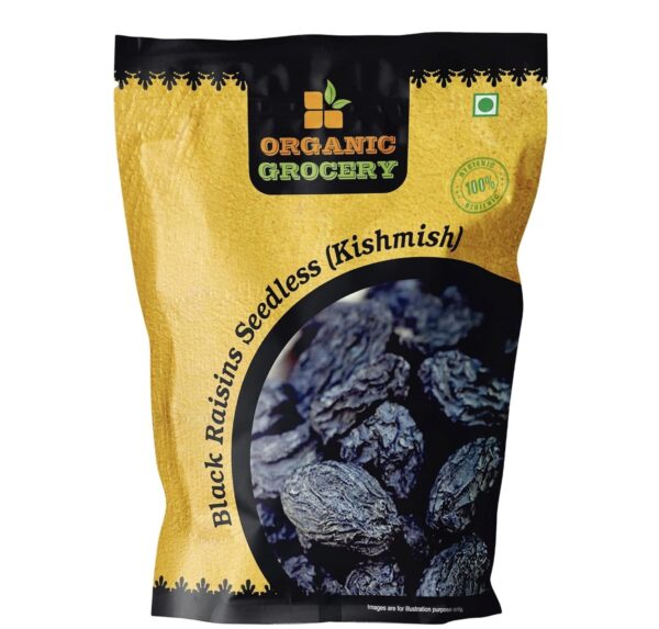 Organic Home & Kitchen > Grocerys Seedless Black Raisins - 1kg