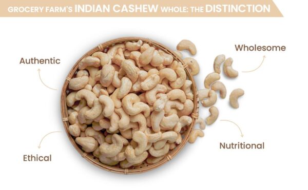 Home & Kitchen > Grocerys Farm's Indian Cashew Whole| 100% Natural Kaju
