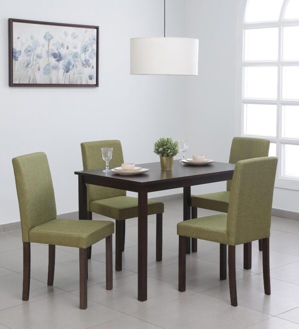 4 Seater Dining Set in Chestnut & Pickle Finish,